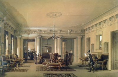 The Waiting Room of the Stagecoach Station in St. Petersburg, 1848 by Luigi Premazzi